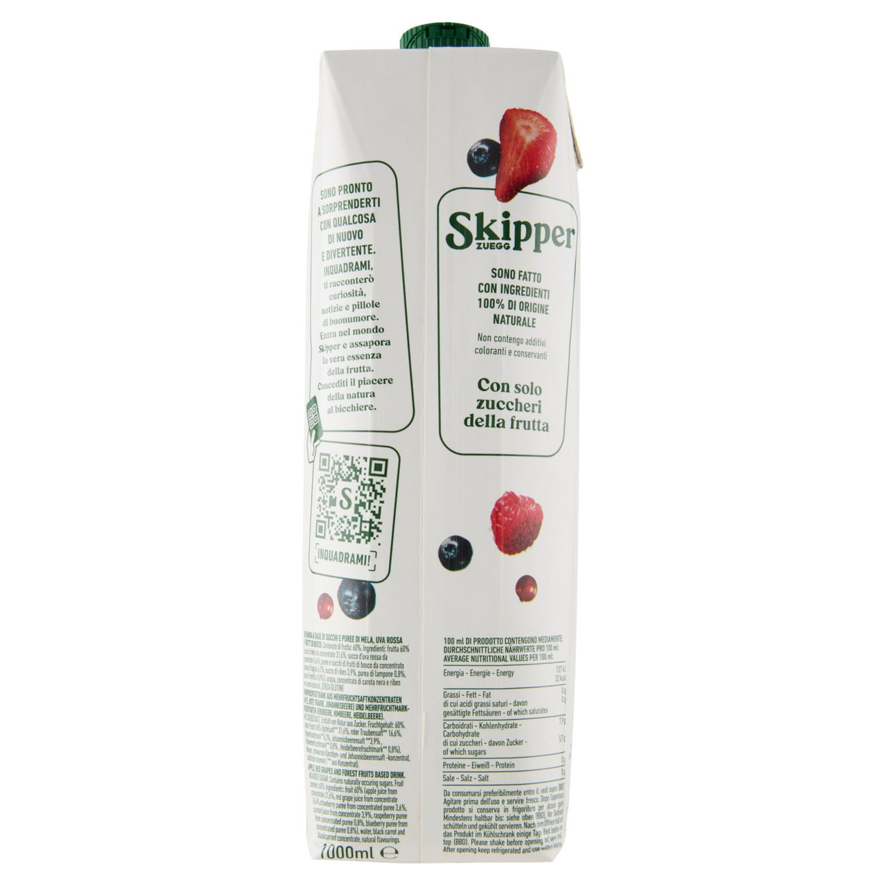 Zuegg Skipper No Zuccheri Aggiunti Frutti di Bosco