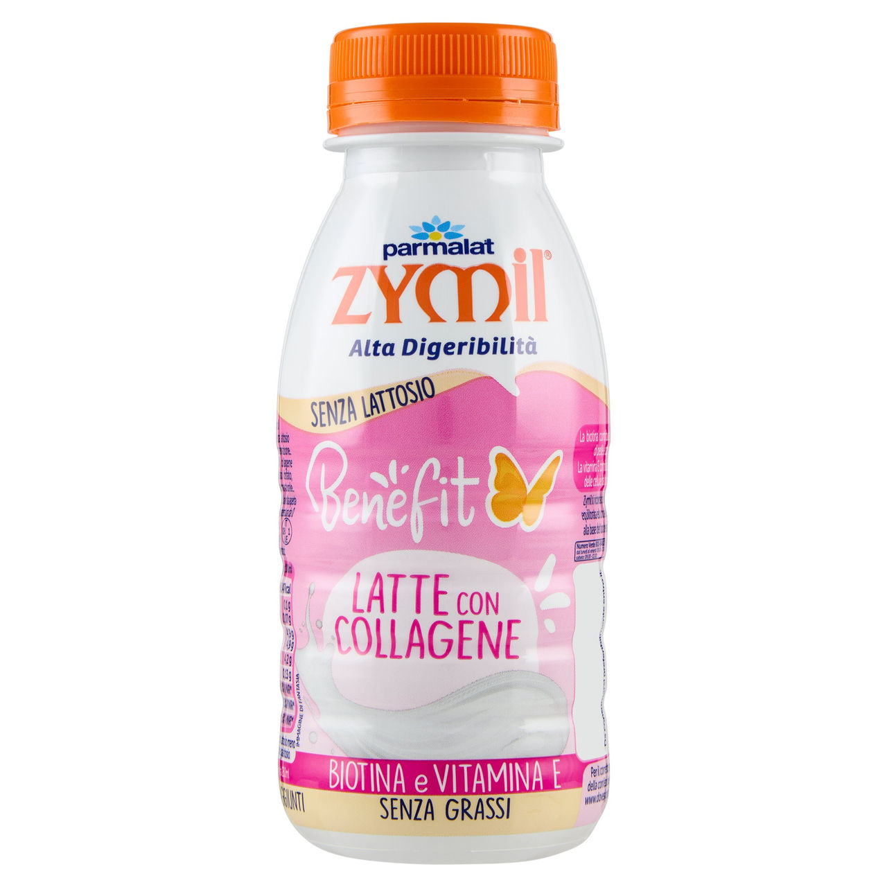 Zymil Alta Digeribilità Senza Lattosio Benefit Latte con Collagene, Biotina e Vitamina E 250 ml