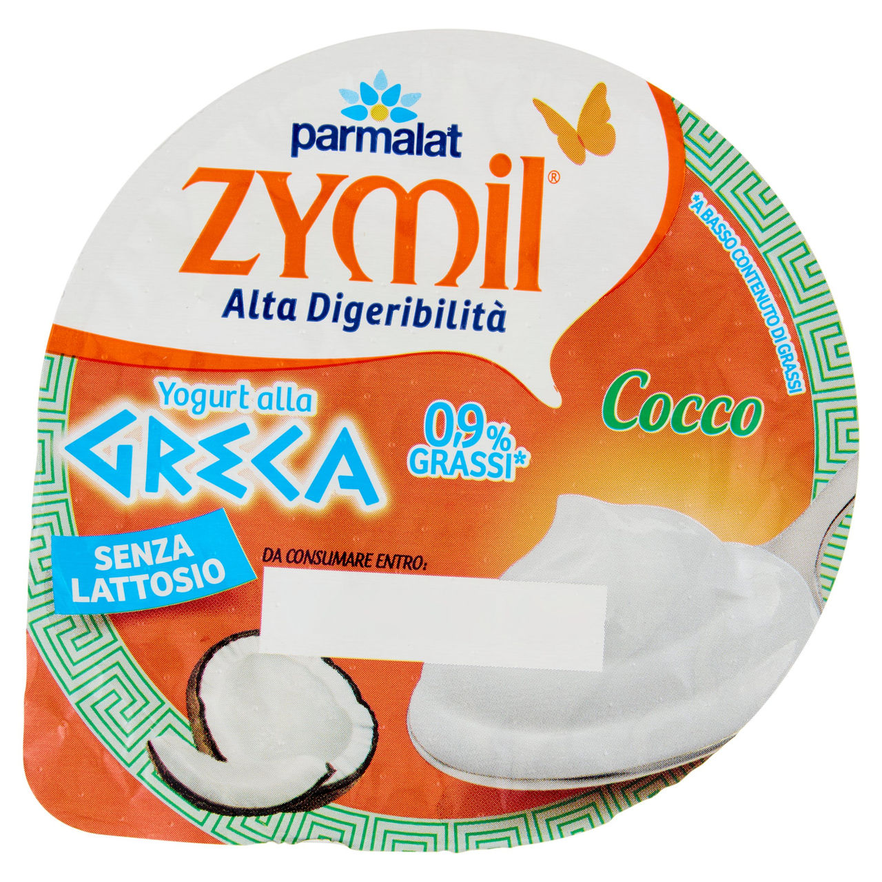 ZYMIL Alta Digeribilità Senza Lattosio Yogurt alla Greca Cocco 150g