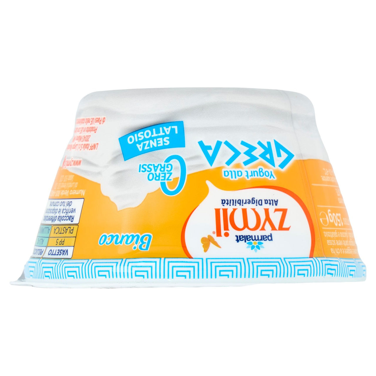 ZYMIL Alta Digeribilità Senza Lattosio Yogurt alla Greca Zero Grassi Bianco 150g